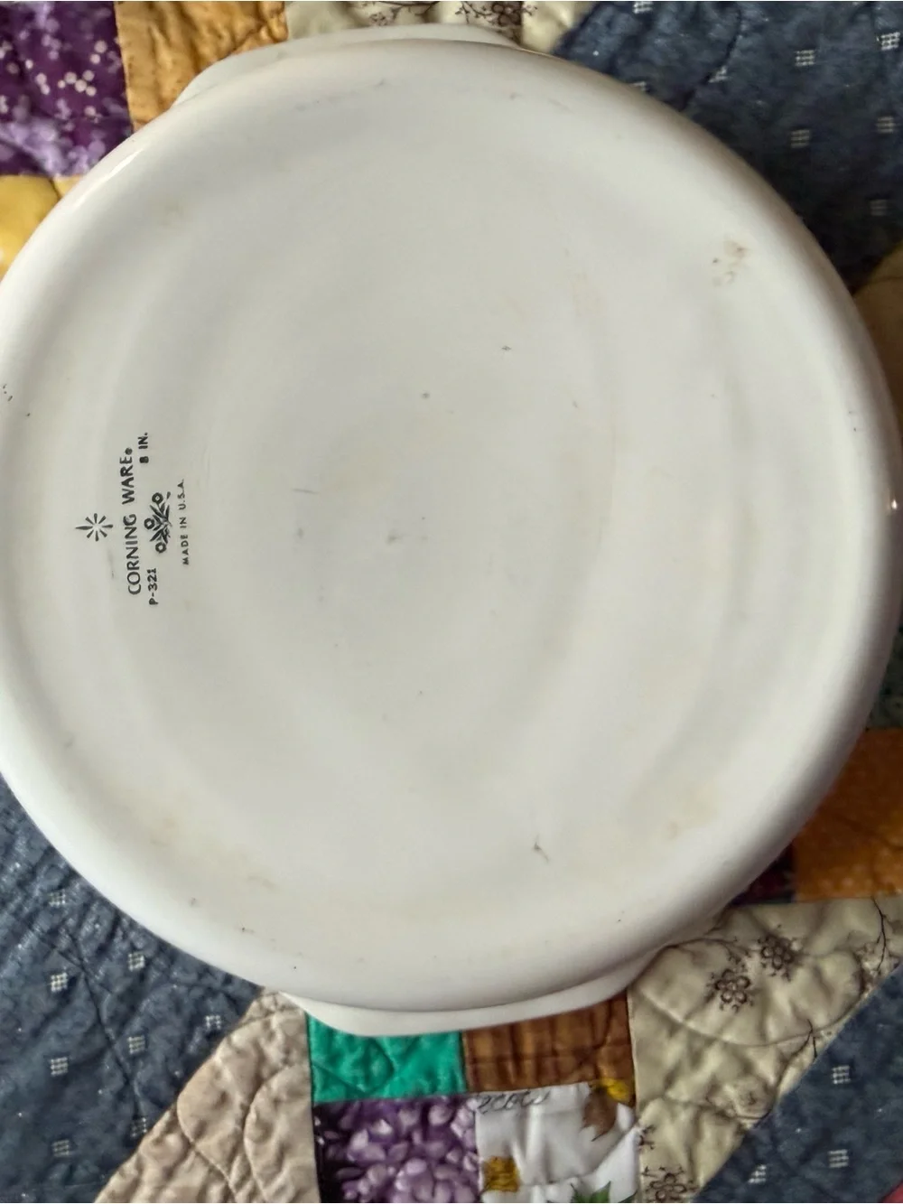 Vintage Corning Ware Blue Cornflower P-321 8” Casserole Dish USA
